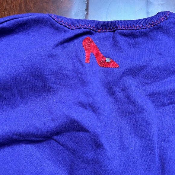 Red Hat Lady Red Hat Sweatshirt Long Sleeve Red and Purple 3x - Picture 4 of 12
